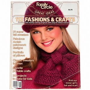 Vtg August 1980 Family Circle Great Ideas 112 Fashion Crafts Knitting Patterns